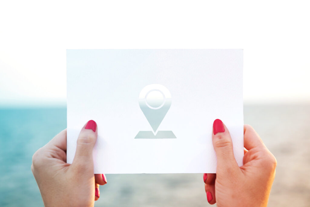 image of a destination symbol