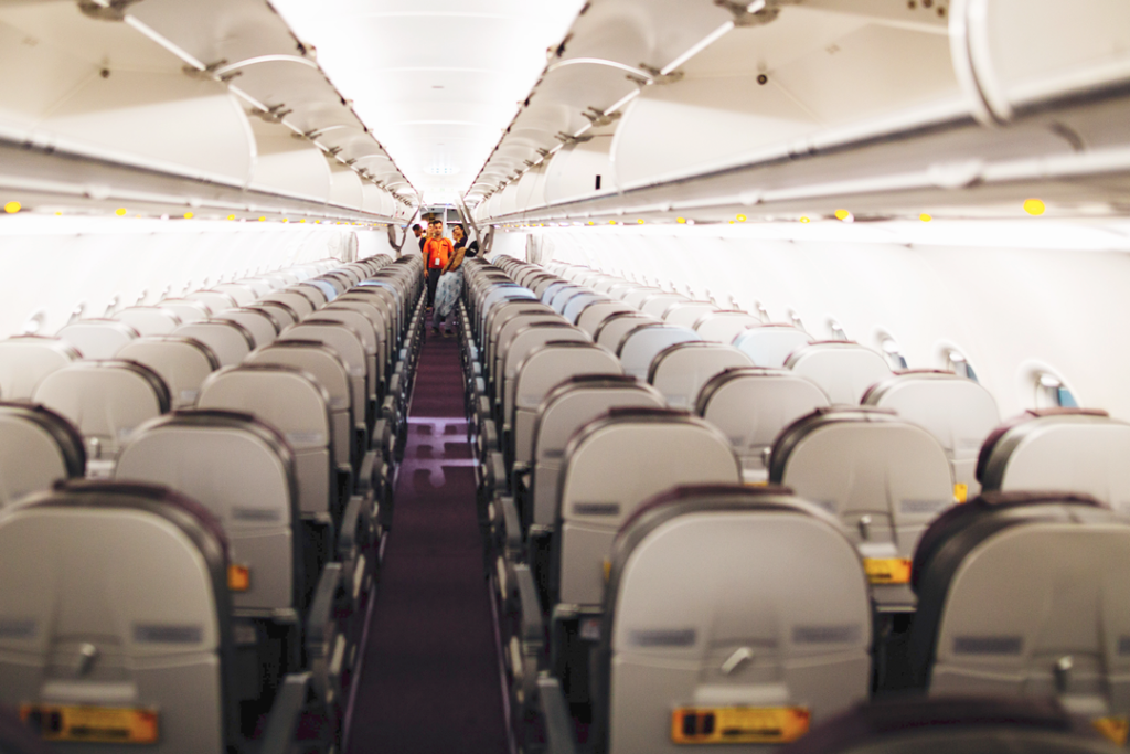 Empty flight seats photo