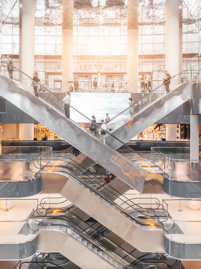 travelers in an airport