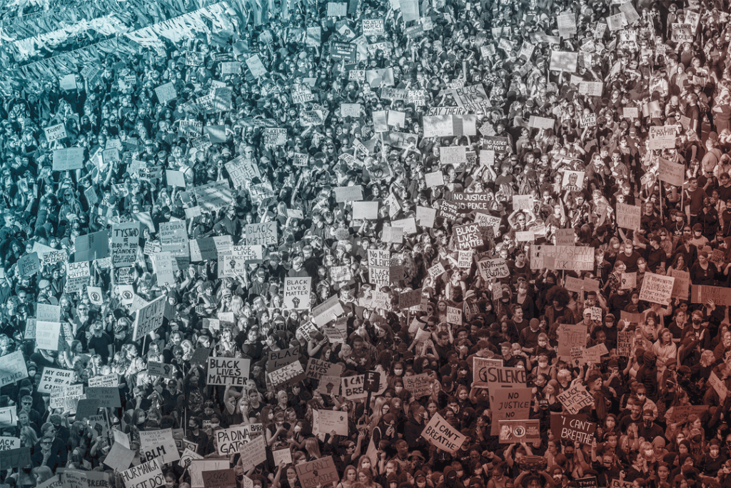 Picture of protests related to the Black Lives Matter movement