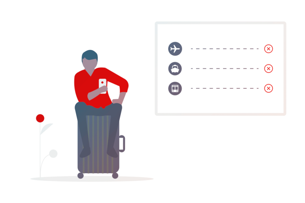 Graphic of packing for pandemic-like conditions