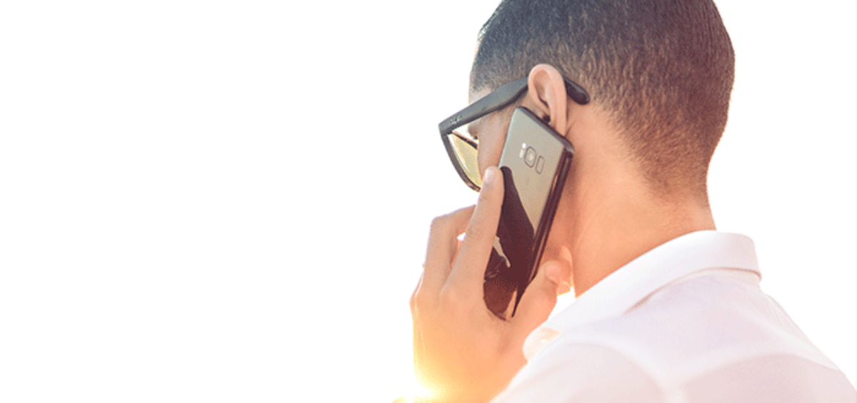 Executive on a phone call