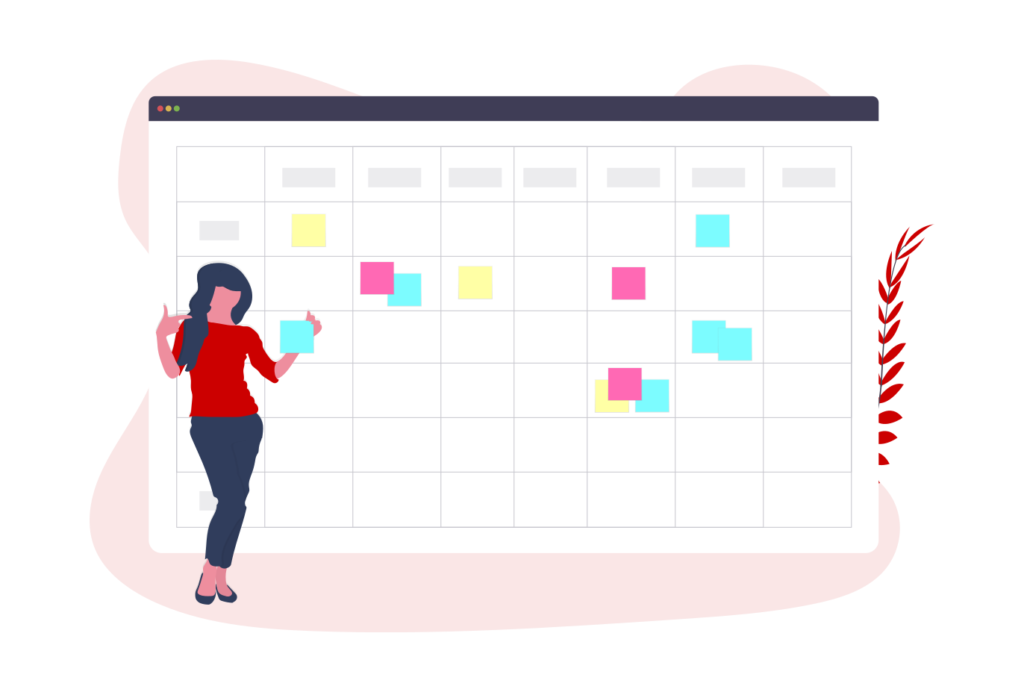 Travel manager making creating a travel schedule