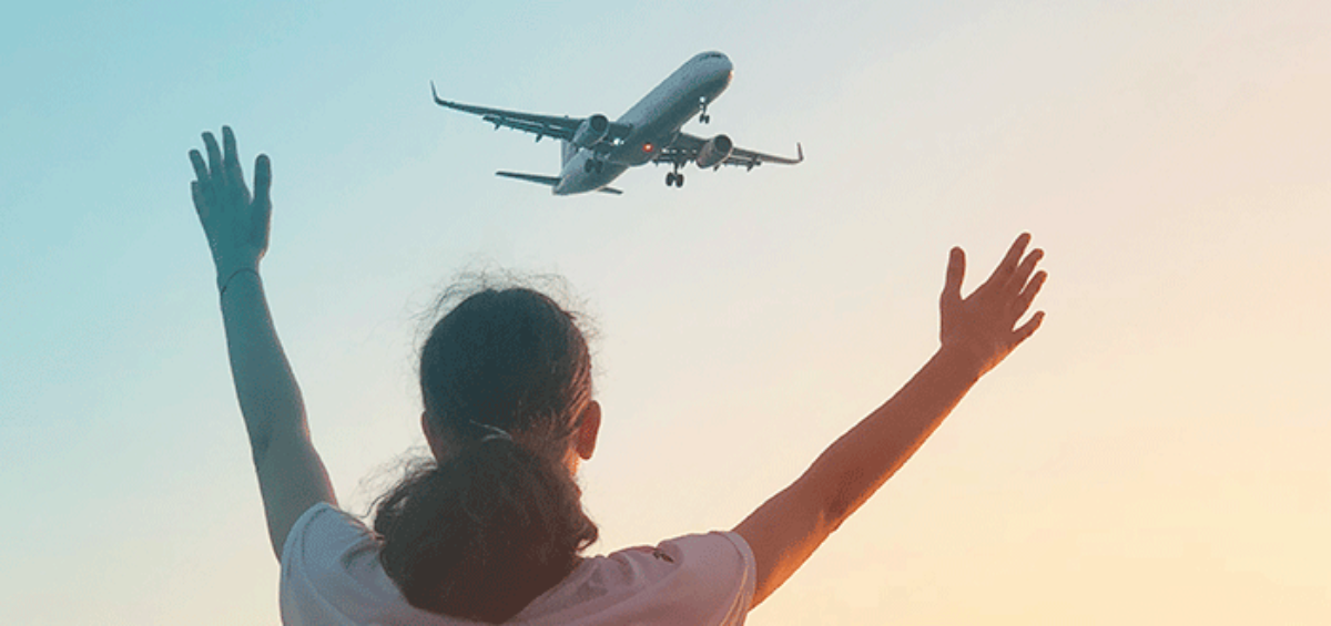 Watching an Airplane in Flight
