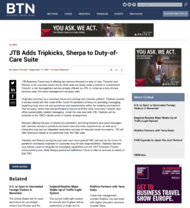 BTN News Article Sept 2021