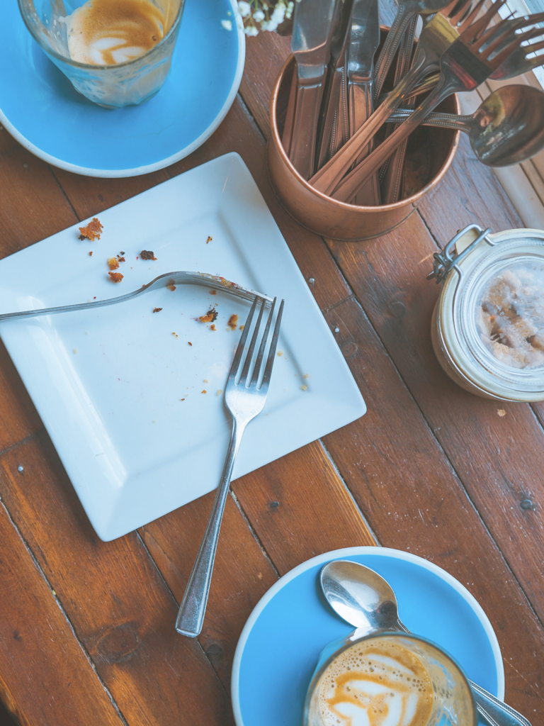 Get the most out of business trips - Empty dinner plate