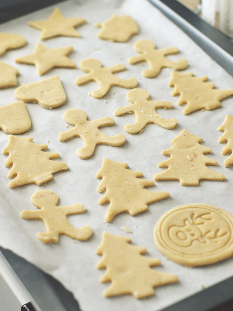 Baking holiday cookies