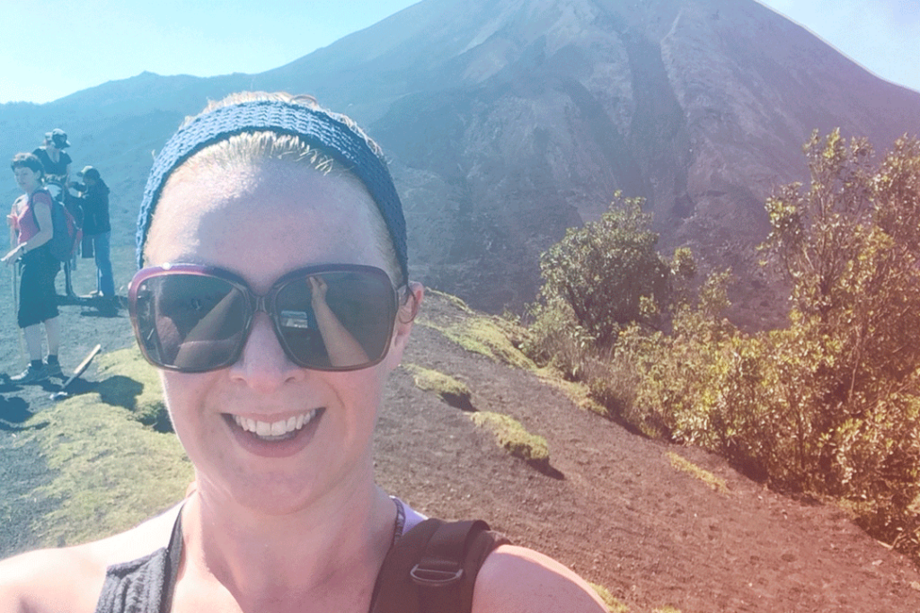 meet marianne moore hiking to the top of a Mountain