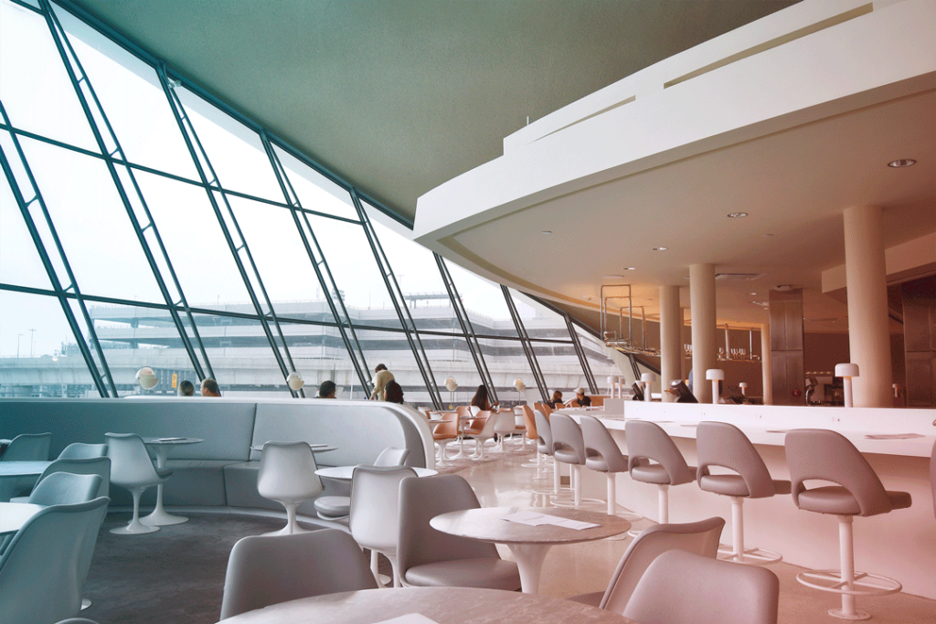 Airport lounge and seating area