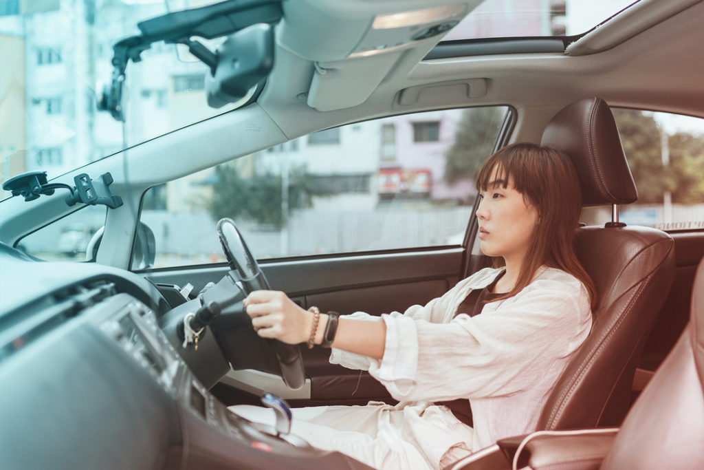 Driving to work