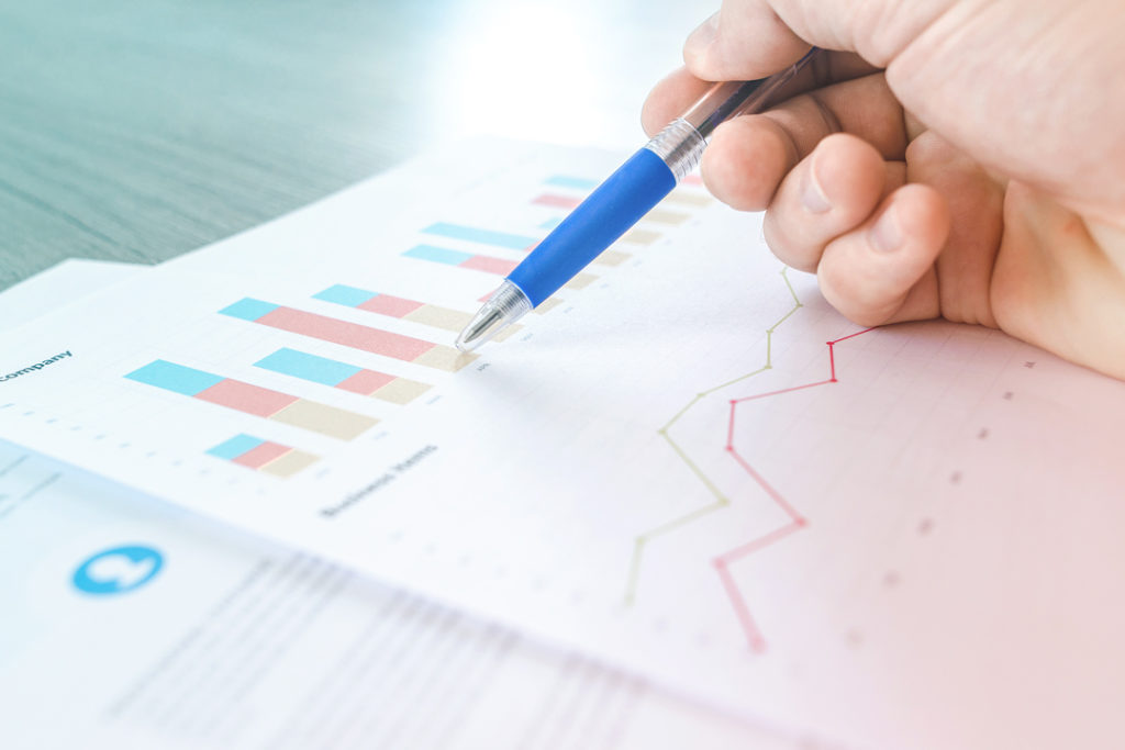 reviewing graphs and charts