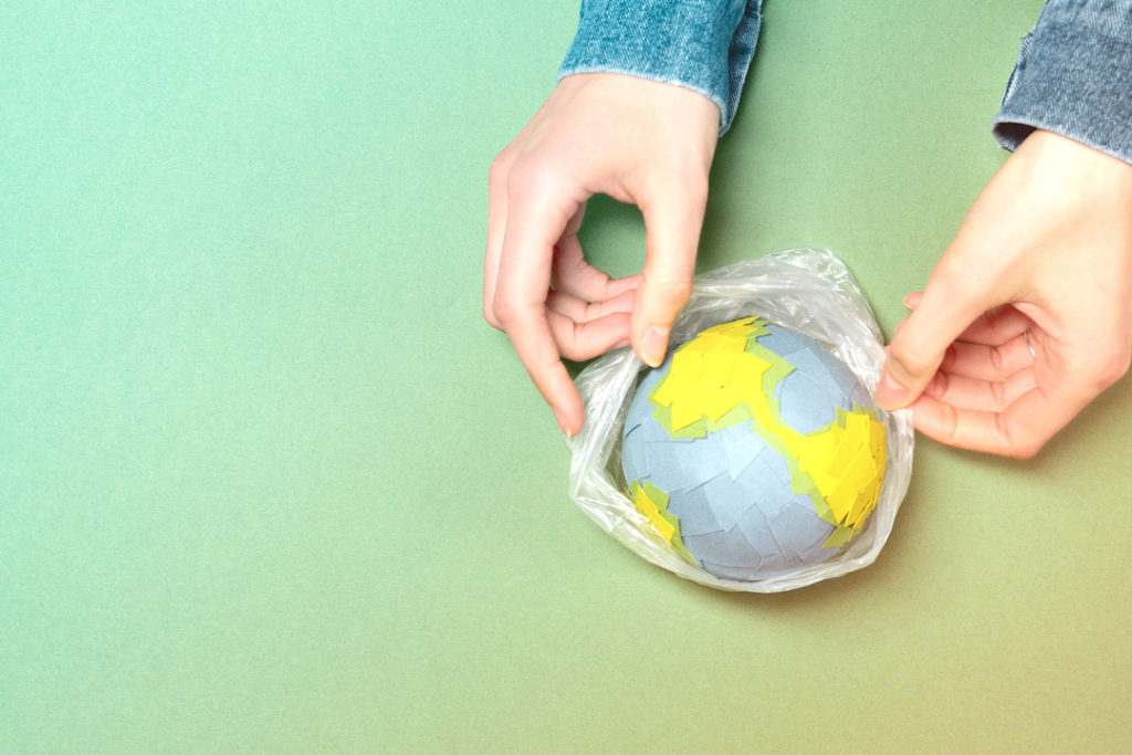 globe made of paper