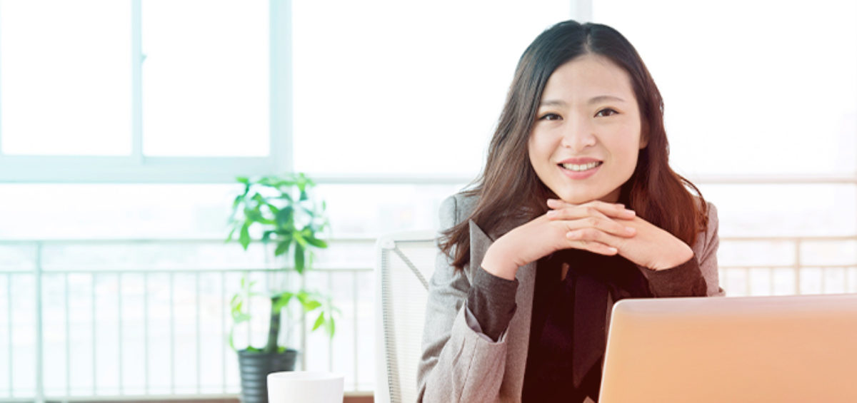 Business Women on her laptop