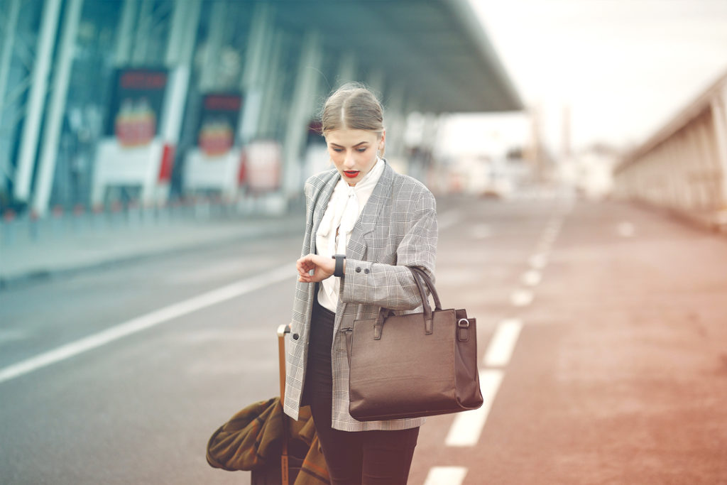 Business woman at airport