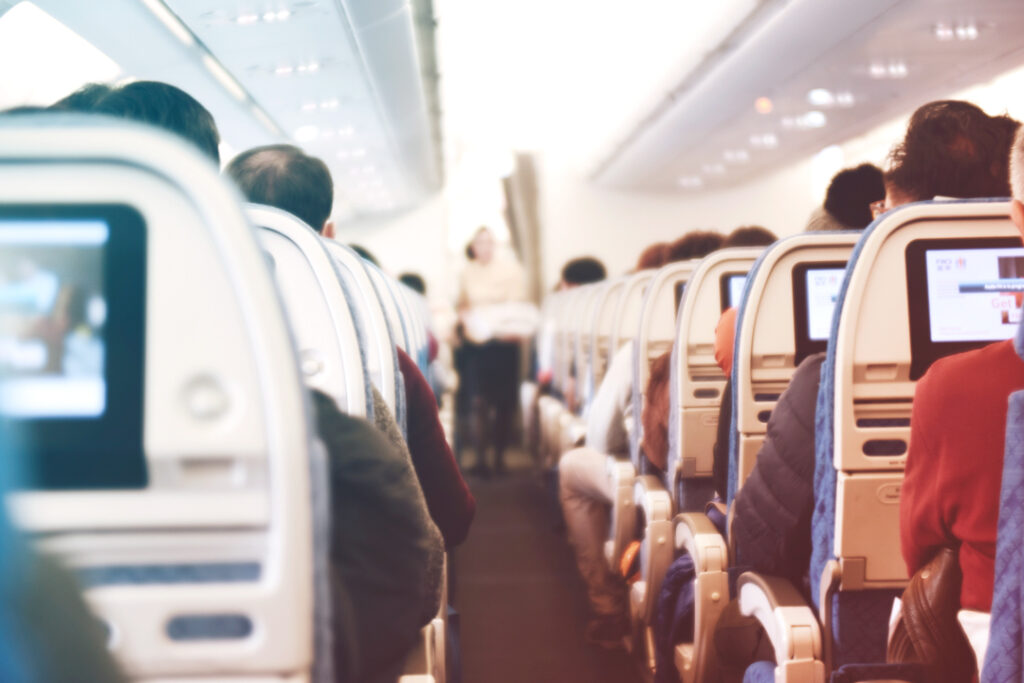 passengers on a plane