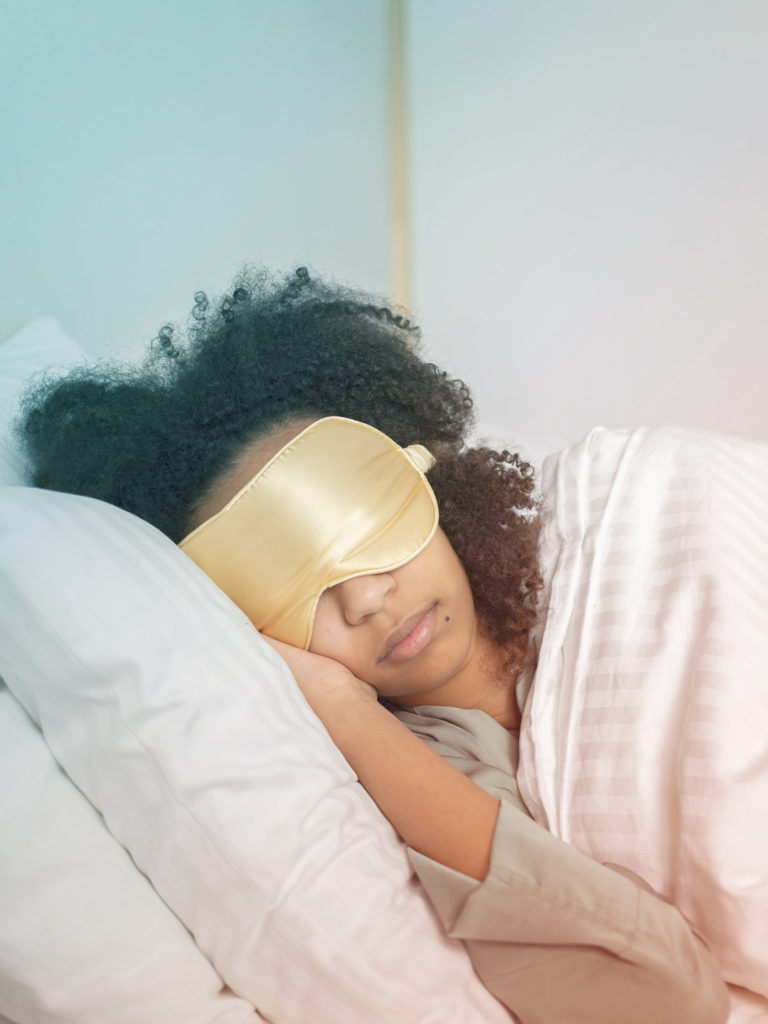 sleeping with a sleep mask