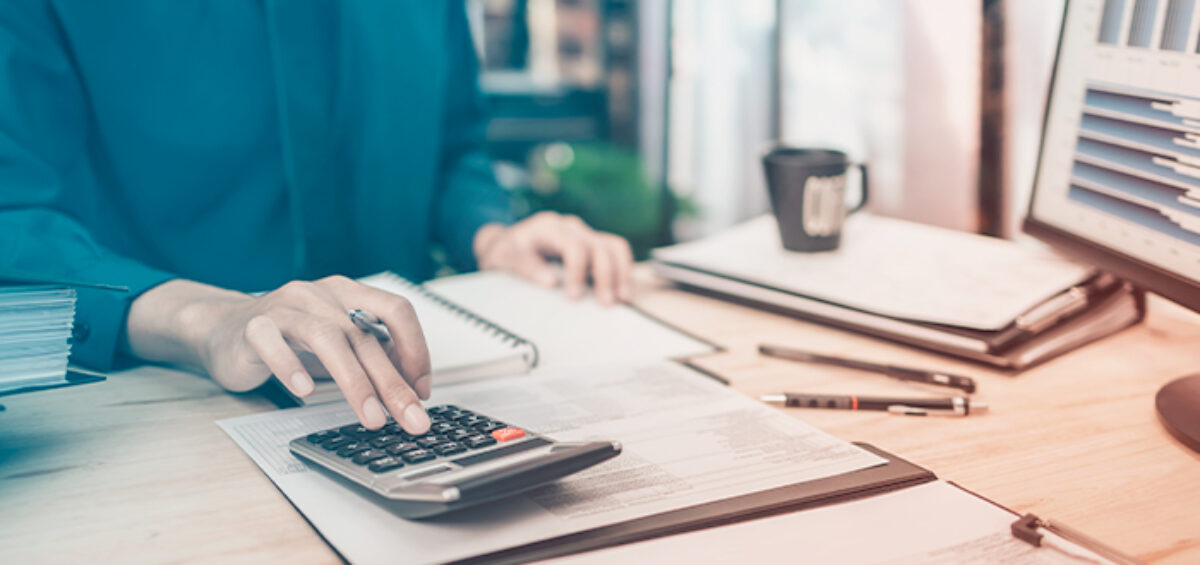 Person working on Per Diem Rates calculations