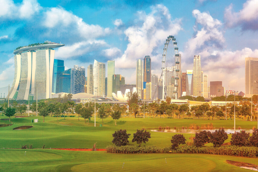 Image of the Singapore city skyline
