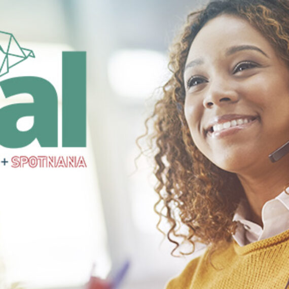 jtb teal announcement logo with travel advisor wearing headset