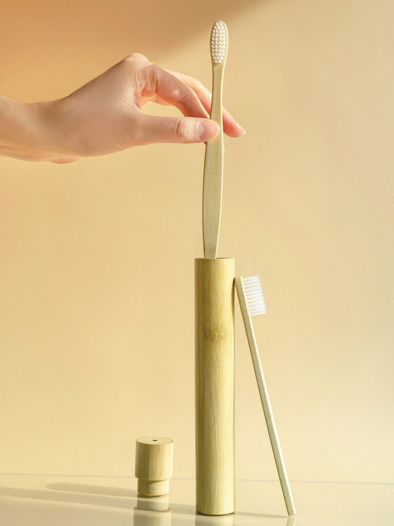 eco-friendly toothbrush - sustainable travel options 
