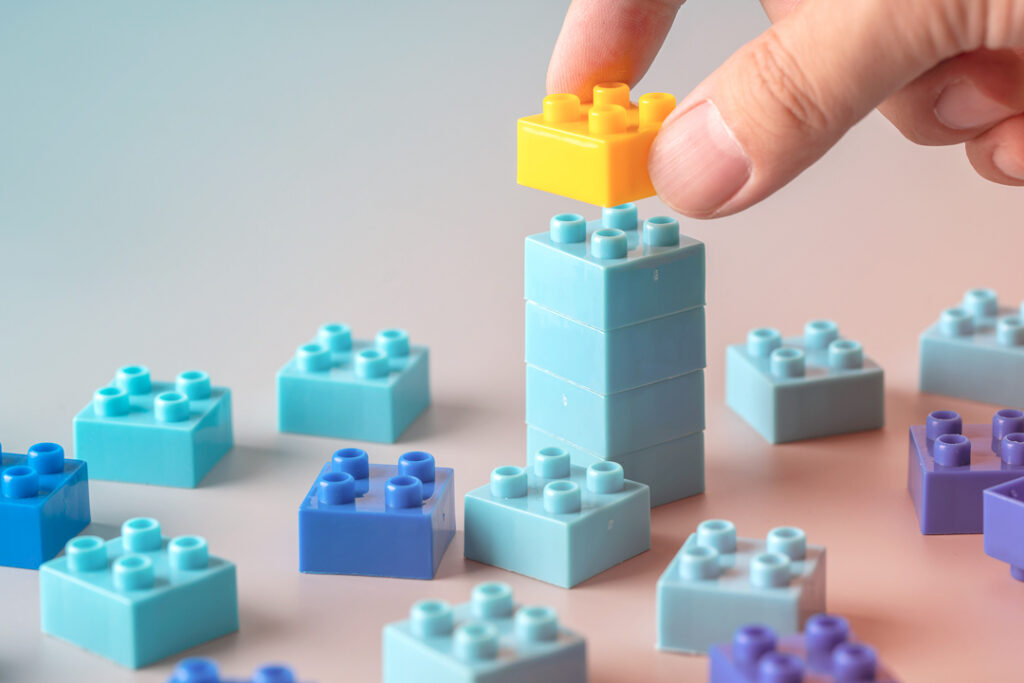 building a strong block tower